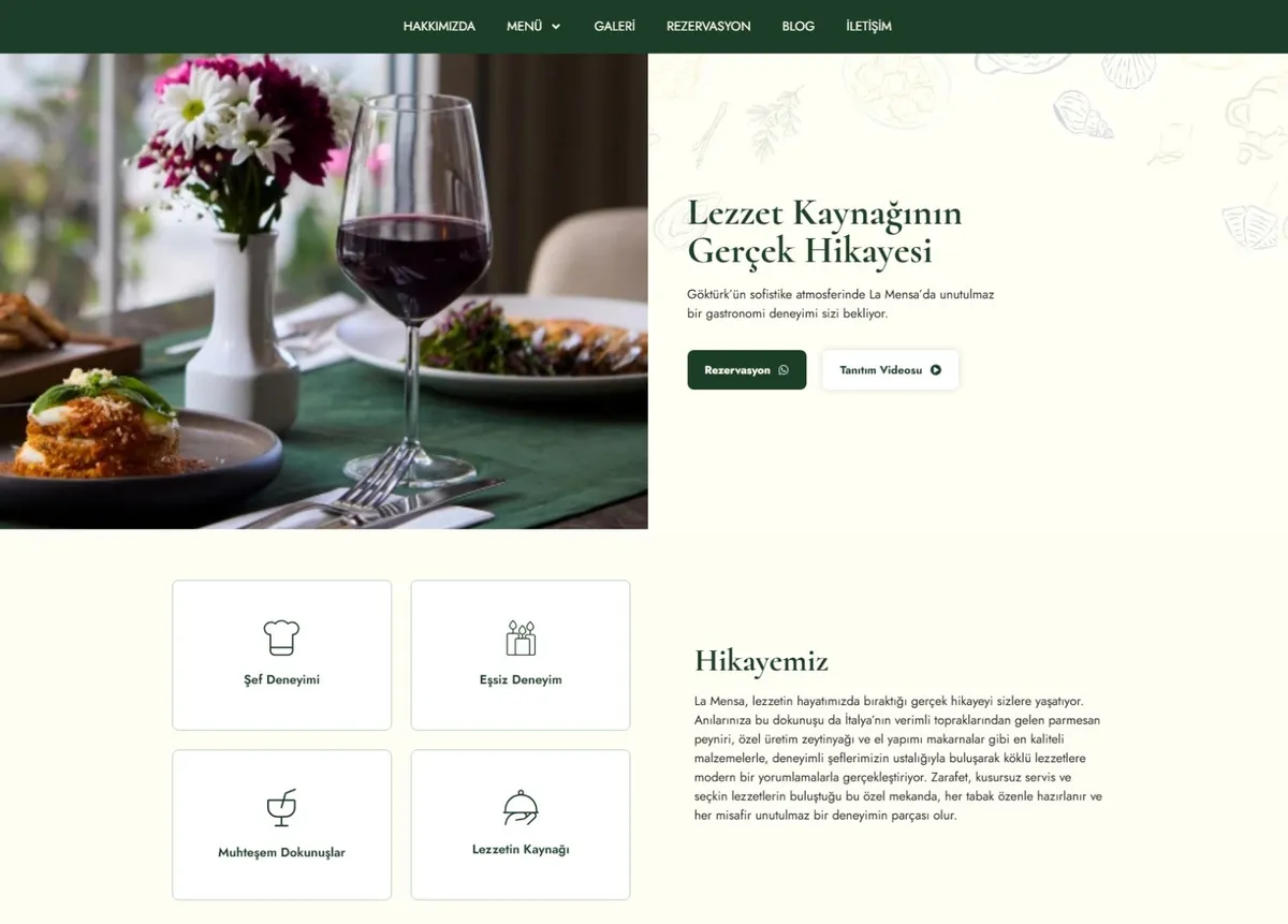 lamensa.co ana sayfa ekran görüntüsü