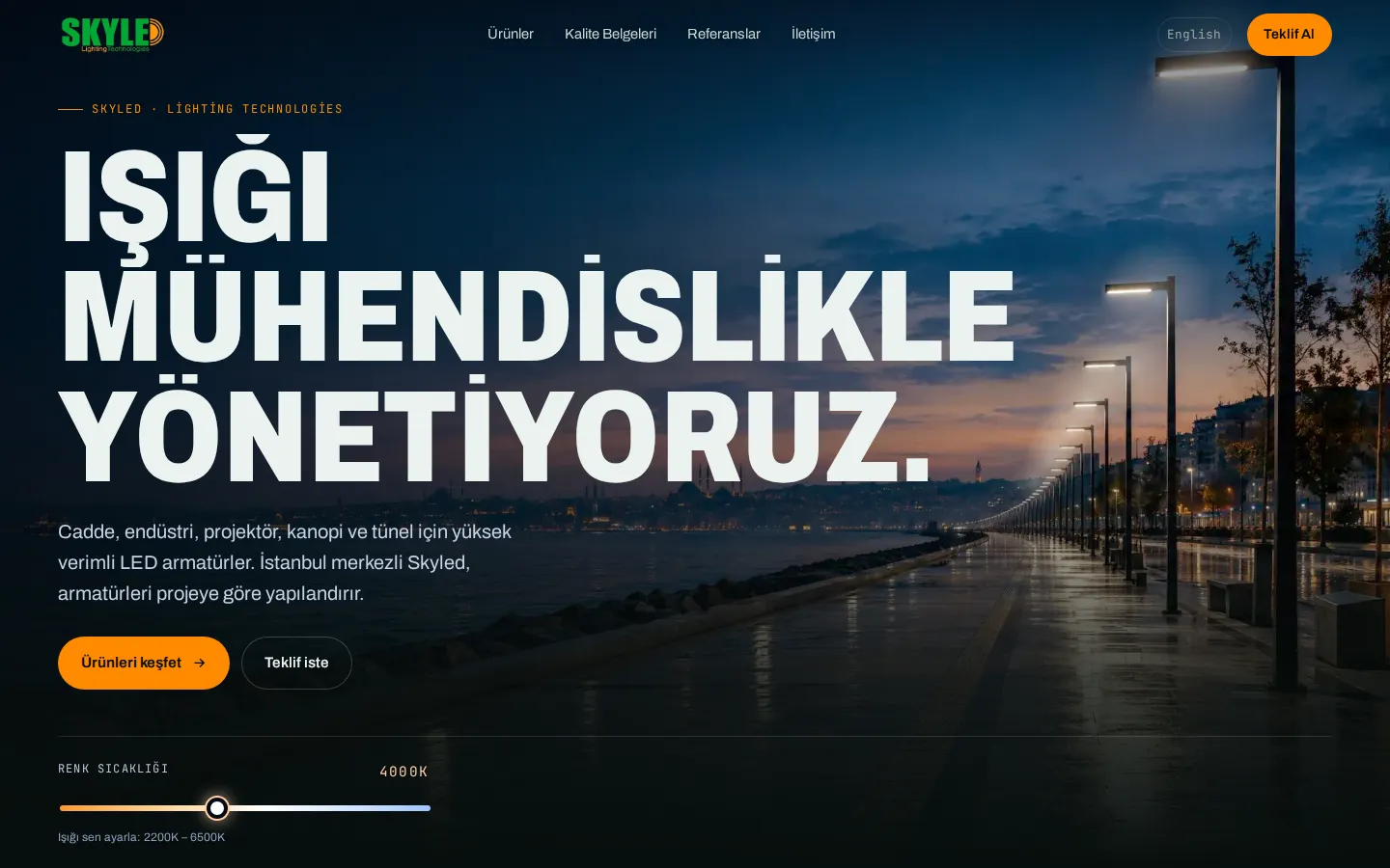 skyled.com.tr ana sayfa ekran görüntüsü
